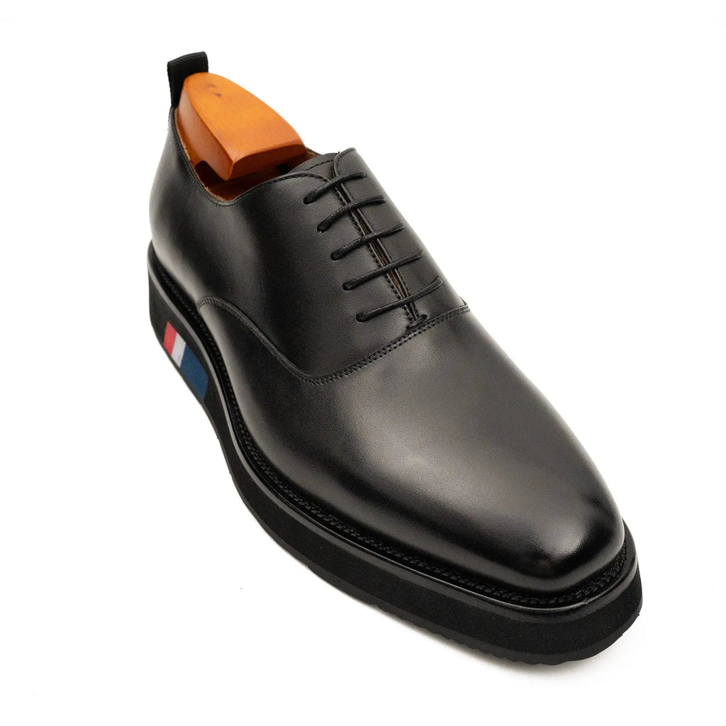 Black Calfskin Oxford Shoes