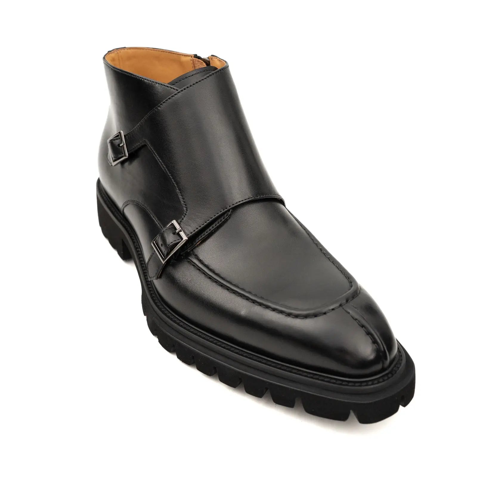 Black Double Monk Lug Boot DIVINCH