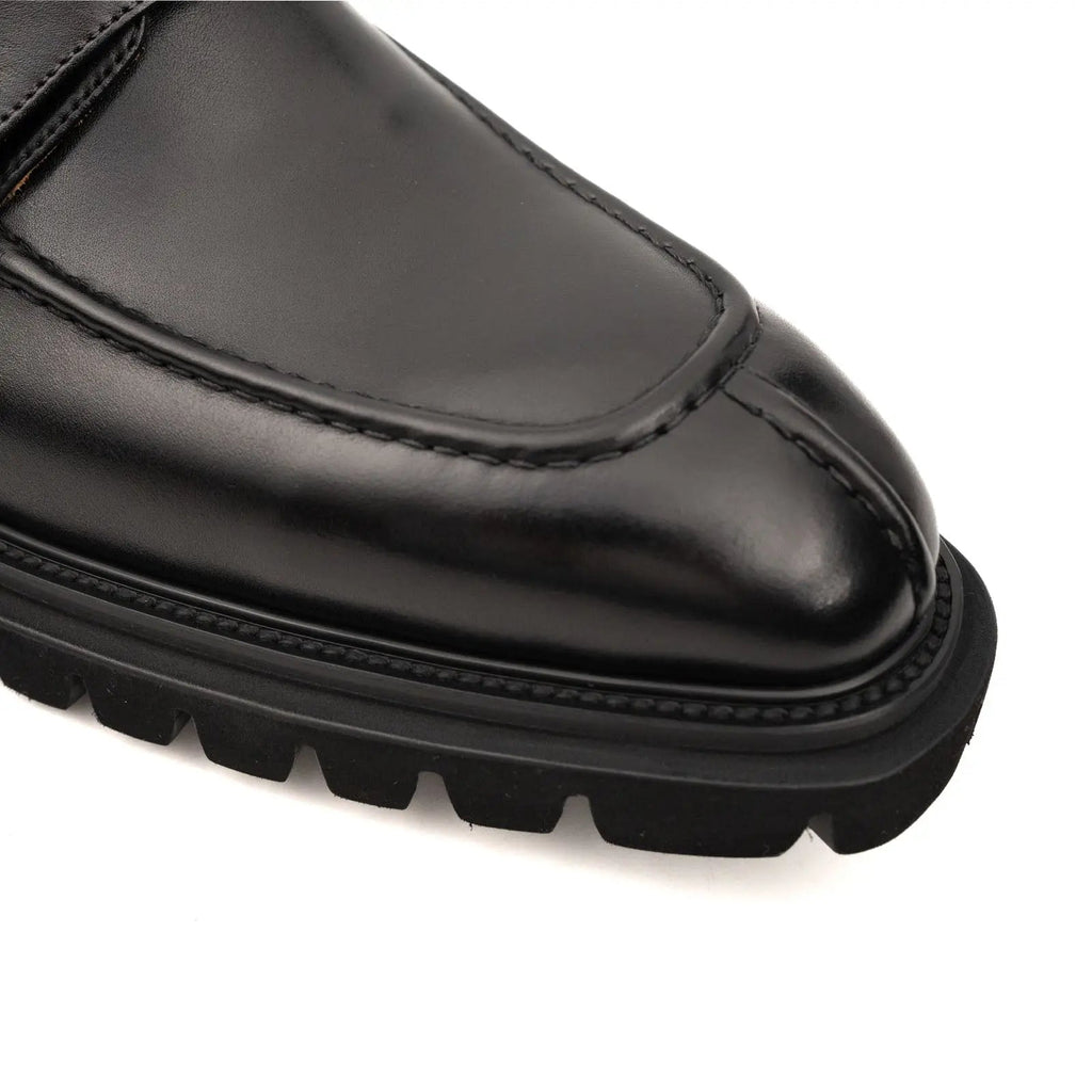 Black Double Monk Lug Boot DIVINCH