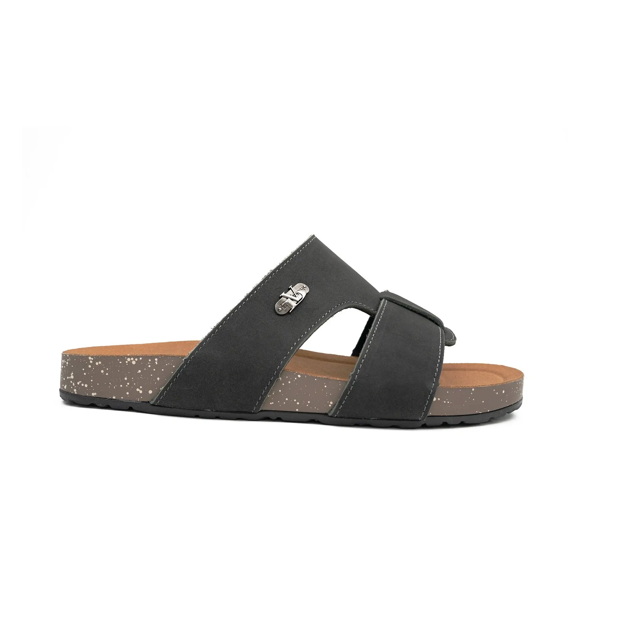 Black Double - Strap Slide Sandals DIVINCH