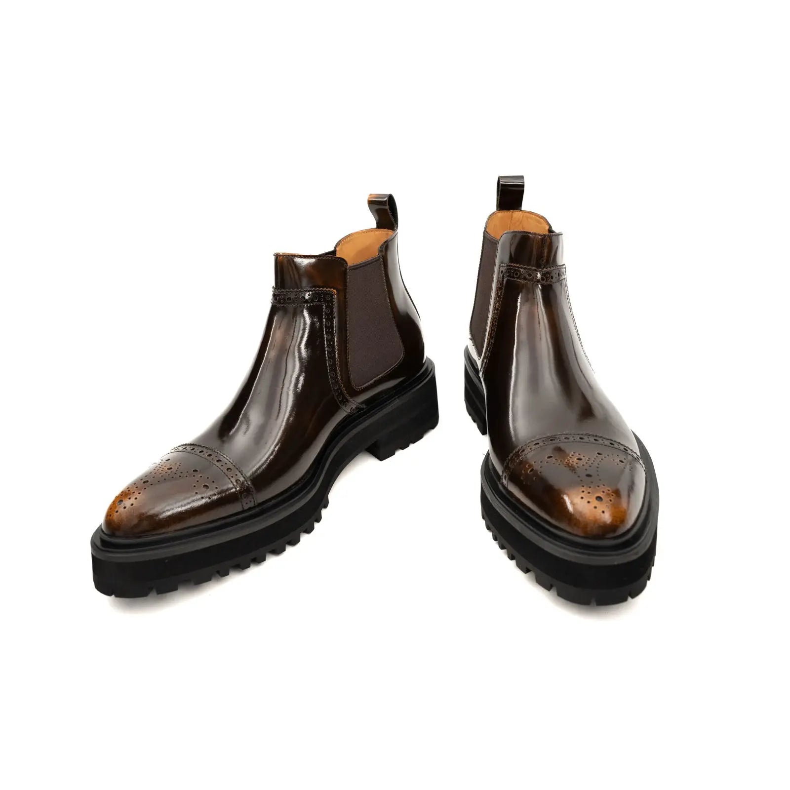 Brogue Platform Chelsea Boot DIVINCH